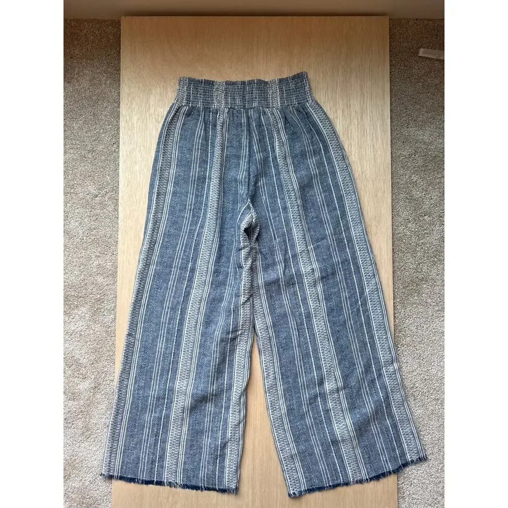 Indigo Rein Resort Linen Blend Striped Pants - Picture 5 of 6